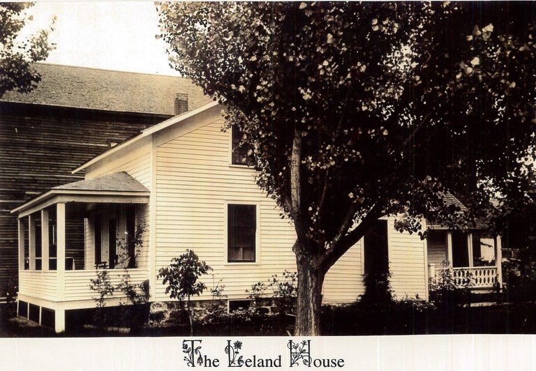 Picture of first library in Hesperia, Michigan